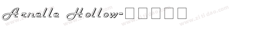 Arnelle Hollow字体转换